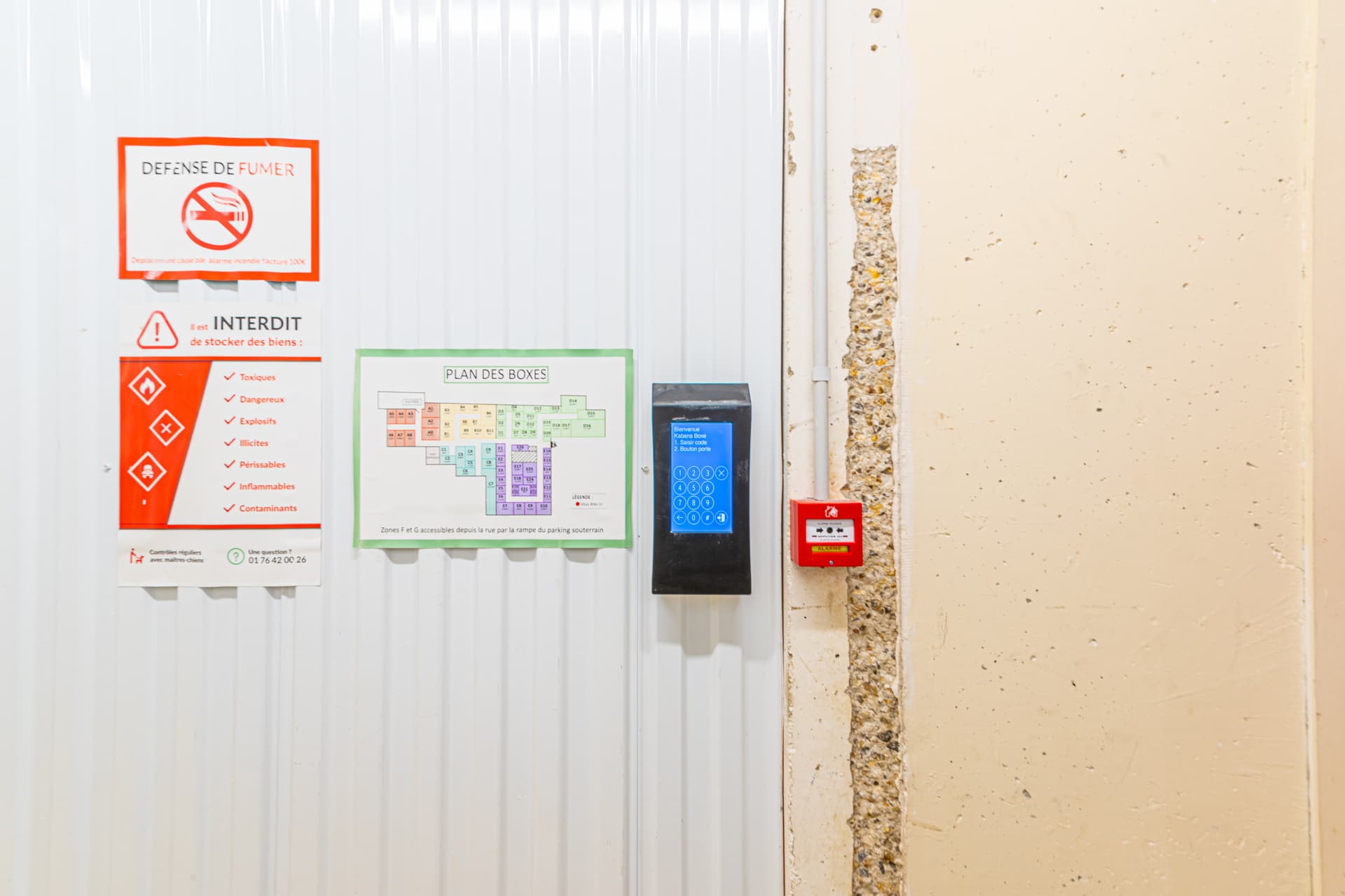 storage info section